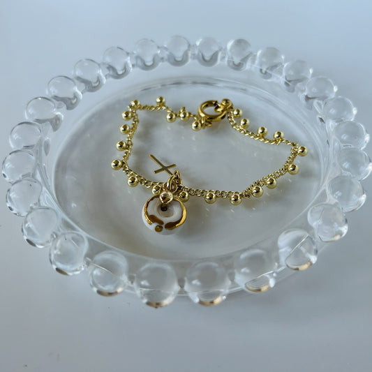 Pulsera porcelana cadena Bolitas #11