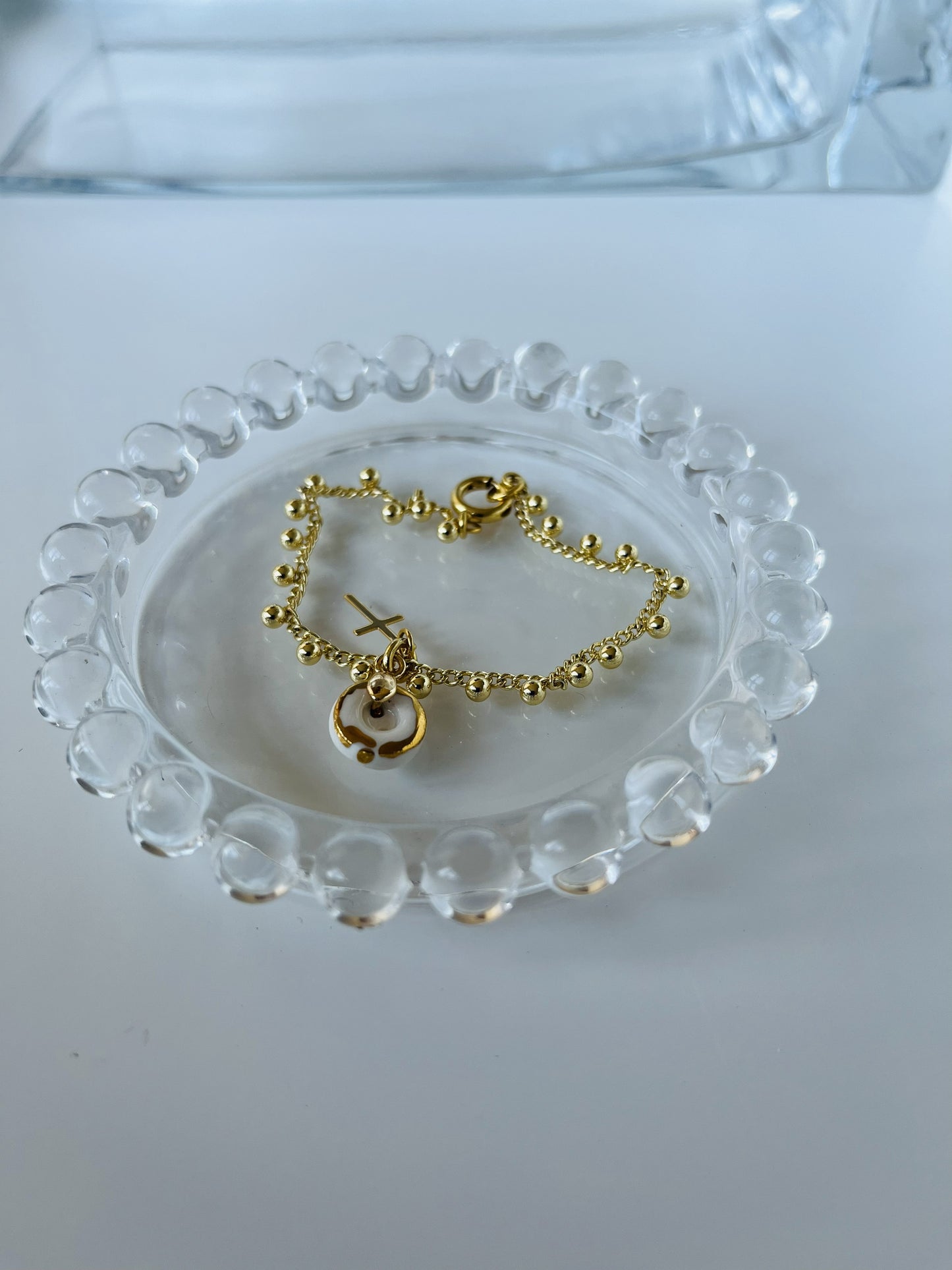 Pulsera porcelana cadena Bolitas #11
