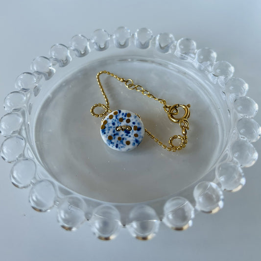 Pulsera porcelana cadena fina #2