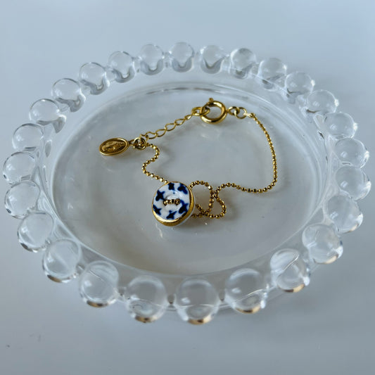 Pulsera porcelana cadena fina #6